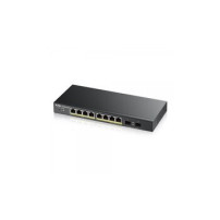 ZyXEL Switch GS1900-8HP 8x Gigabit PoE Ports smart managed lüfterlos L2 - Interruttore - 1 Gbps