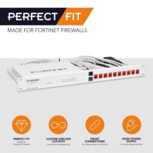Rackmount.IT RM-FR-T10 - Staffa di supporto - Bianco - 1U - 0,5 m - 19″ - FortiGate 60E FortiGate 61E