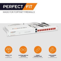 Rackmount.IT RM-FR-T10 - Staffa di supporto - Bianco - 1U - 0,5 m - 19″ - FortiGate 60E FortiGate 61E