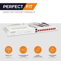 Rackmount.IT RM-FR-T10 - Staffa di supporto - Bianco - 1U - 0,5 m - 19″ - FortiGate 60E FortiGate 61E