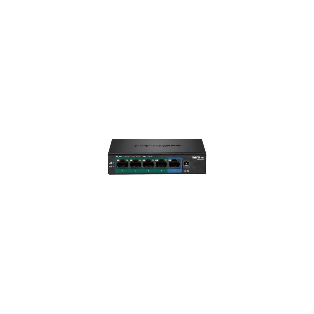 TRENDnet TPE-TG52 5-Port PoE Switch Gigabit PoE+ 32W - Interruttore - 1 Gbps