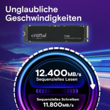 Crucial T700 - SSD - crittografato - 4 TB - interno - PCI Express 5.0 (NVMe)
