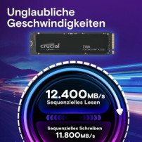 Crucial T700 - SSD - crittografato - 4 TB - interno - PCI Express 5.0 (NVMe)