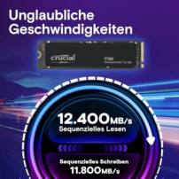 Crucial T700 - SSD - crittografato - 4 TB - interno - PCI Express 5.0 (NVMe)