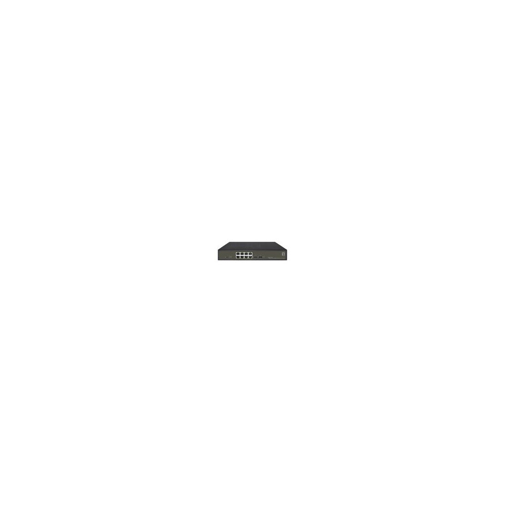 LevelOne Hilbert 10-Port Gigabit PoE Smart Lite Switch - 8 uscite PoE - 2 x Gigabit SFP - 802.3at/af PoE - 130W PoE budget di po