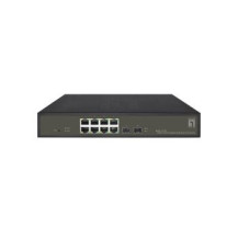 LevelOne Hilbert 10-Port Gigabit PoE Smart Lite Switch - 8 uscite PoE - 2 x Gigabit SFP - 802.3at/af PoE - 130W PoE budget di po