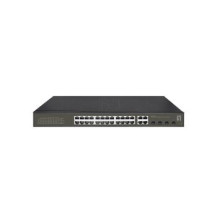 LevelOne Hilbert 28-Port Gigabit PoE Smart Lite Switch - 24 uscite PoE - 4 x Gigabit SFP/RJ45 Combo - 802.3at/af PoE - 380W PoE