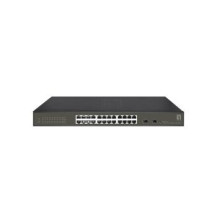 LevelOne Hilbert 26-Port Gigabit Smart Lite Switch - 24 x Gigabit RJ45 - 2 x Gigabit SFP - Gestito - L2 - Gigabit Ethernet (10/1