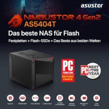 Asustor Nimbustor 4 Gen2 AS5404T 4 Bay NAS Quad-Core 2.0GHz