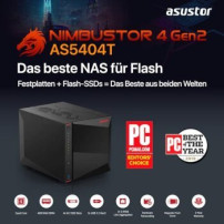 Asustor Nimbustor 4 Gen2 AS5404T 4 Bay NAS Quad-Core 2.0GHz
