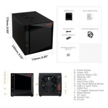 Asustor Nimbustor 4 Gen2 AS5404T 4 Bay NAS Quad-Core 2.0GHz
