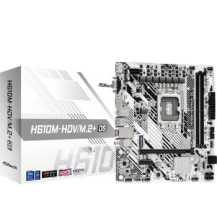 ASRock H610M-HDV/M.2+ D5 - Motherboard - micro ATX - LGA1700-Sockel - H610 Chipsatz - USB 3.2 Gen 1, USB-C 3.2 Gen 1 - Gigabit L