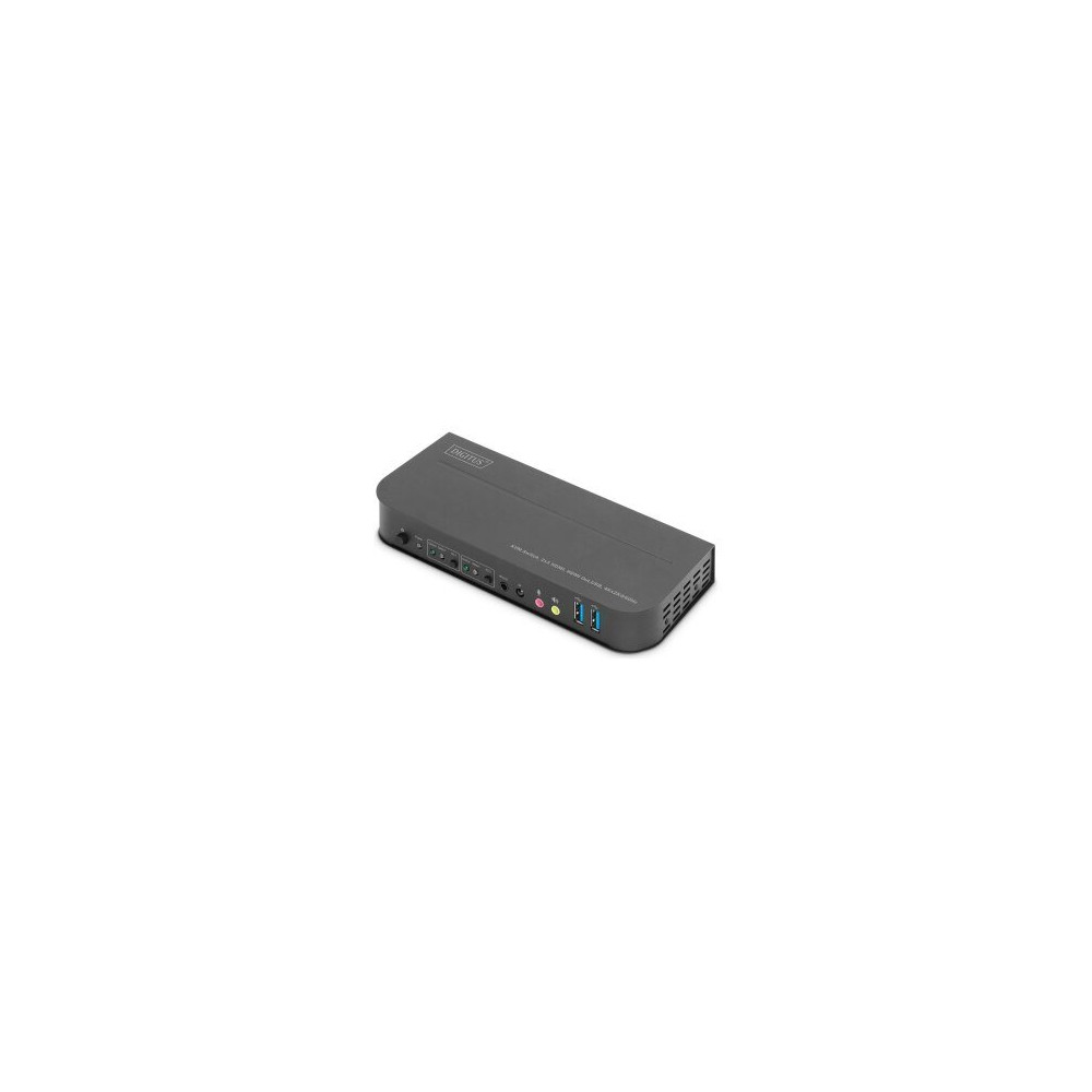 DIGITUS KVM Switch, 2x1 HDMI, HDMI Out, USB, 4Kx2K@60Hz
