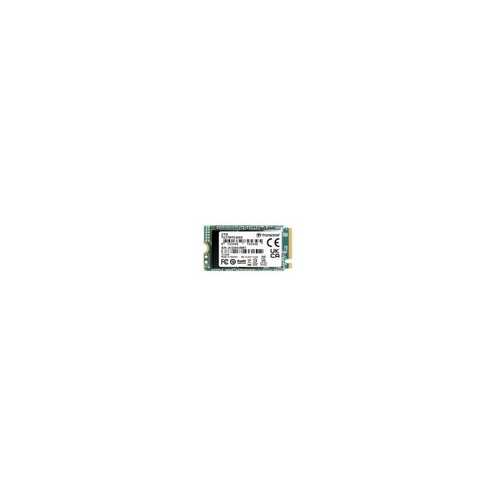 Transcend TS2TMTE400S - SSD - 2 TB - interno - M.2 2242 - PCIe 3.0 x4 (NVMe)