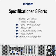 QNAP TS-H1277AXU-RP - Server NAS - 12 alloggiamenti