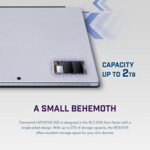 Transcend MTE410S - SSD - 512 GB - interno - M.2 2242 - PCIe 4.0 x4 (NVMe)