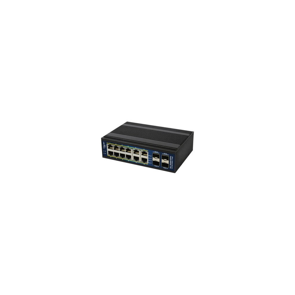 ALLNET ALL-SGI8016PM - Switch - L3 - managed - 12 x 10/100/1000 (PoE+)