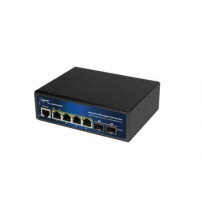 ALLNET Switch industrial full managed Layer2+ 6 Port GbE• PoE Budget 360W• 4x bt• 2x - Switch - Glasfaser (LWL)