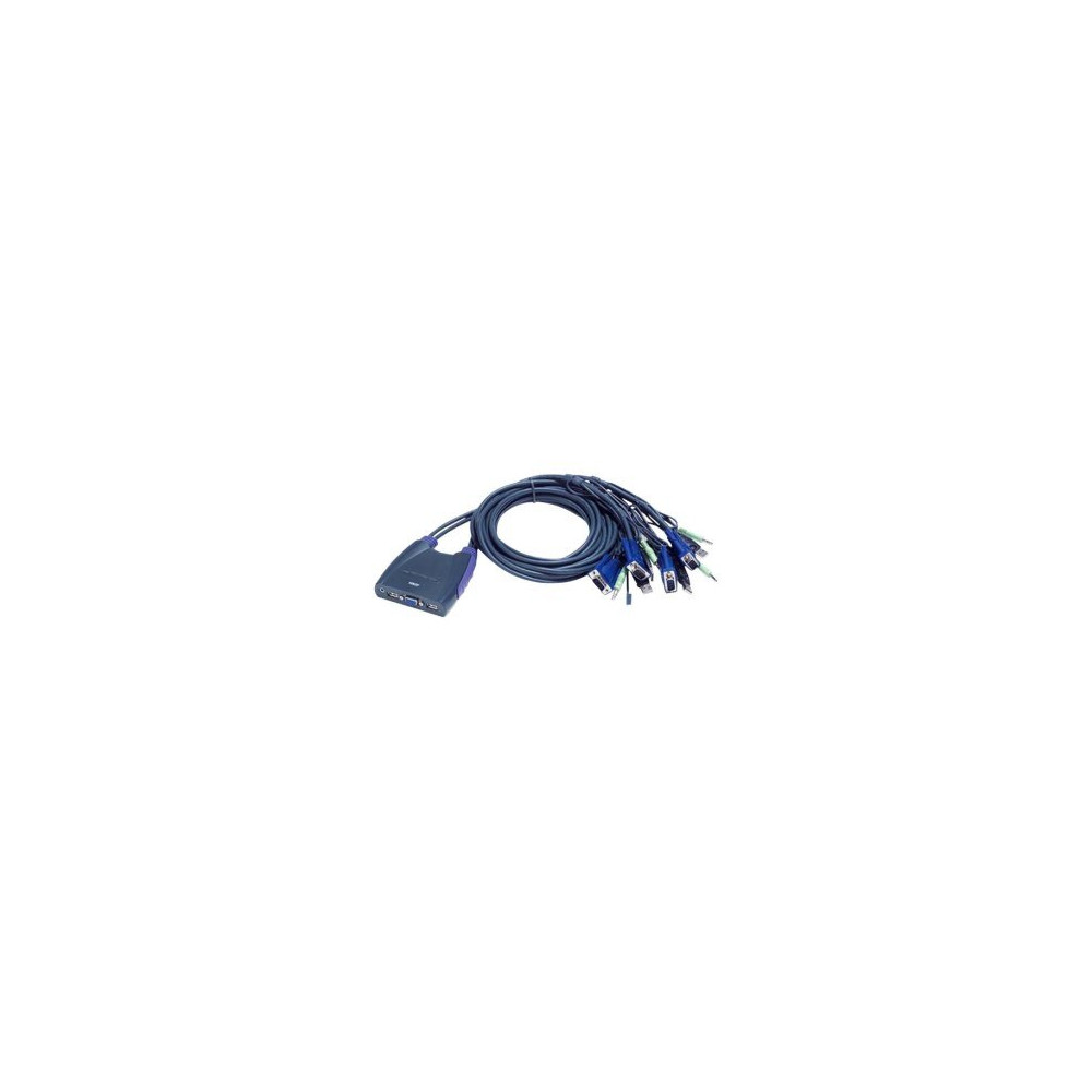 ATEN Petite CS64US - KVM-/Audio-/USB-Switch - 4 Porte