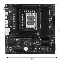 ASRock B860M Pro-A WiFi - Scheda madre - micro ATX - Socket LGA1851 - Chipset B860 - USB-C 3.2 Gen 2x2, USB-C 3.2 Gen 1, USB 3.2
