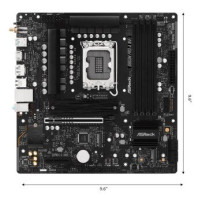 ASRock B860M Pro-A WiFi - Scheda madre - micro ATX - Socket LGA1851 - Chipset B860 - USB-C 3.2 Gen 2x2, USB-C 3.2 Gen 1, USB 3.2
