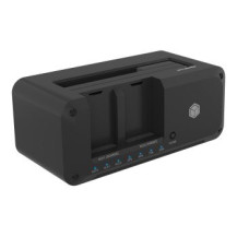 ICY BOX IB-2924MSCL-C31 - HDD / SSD Docking station - funzione di clonazione Alloggiamenti: 3 - 2,5″ / 3,5″ condivisi, M.2 (6,4
