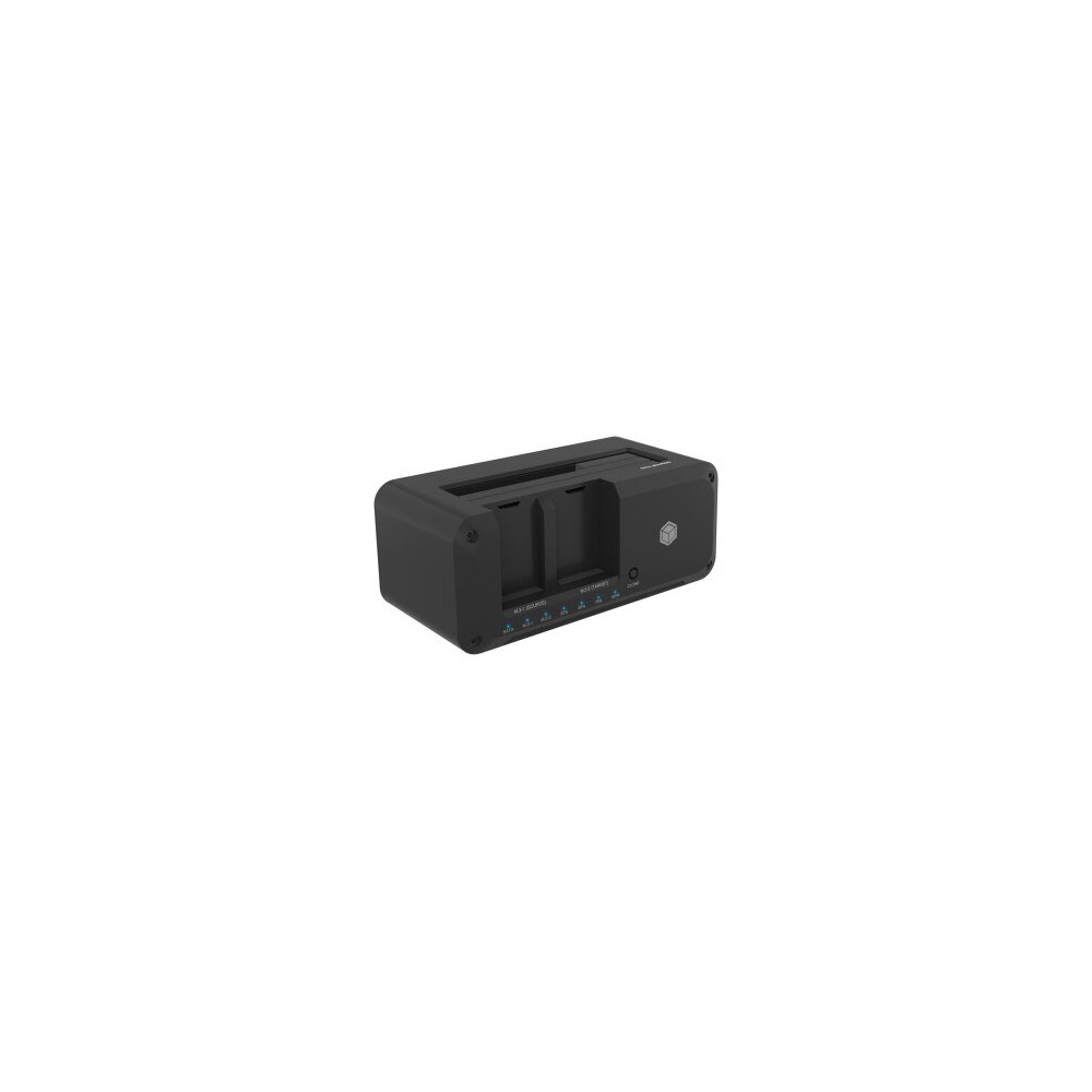 ICY BOX IB-2924MSCL-C31 - HDD / SSD Docking station - funzione di clonazione Alloggiamenti: 3 - 2,5″ / 3,5″ condivisi, M.2 (6,4