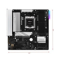 ASRock B850M PRO RS - Scheda madre - micro ATX - Socket AM5 - Chipset AMD B850 - USB-C 3.2 Gen2, USB-C 3.2 Gen 1, USB 3.2 Gen 2,