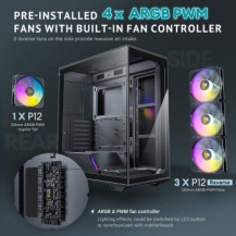 Antec Constellation Series C3 ARGB - Mid tower - ATX - Pannello laterale con finestra (vetro temperato)
