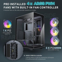 Antec Constellation Series C3 ARGB - Mid tower - ATX - Pannello laterale con finestra (vetro temperato)