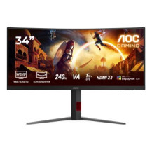 AOC 86,4 cm 34″ CU34G4Z 21 09 2xHDMI+2xDP+USB nero rosso - Schermo piatto (TFT/LCD) - 34″