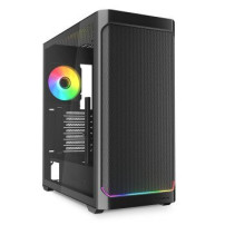 Sharkoon AK4W RGB Strip nero Tempered Glass