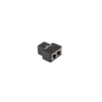 Lanberg ADS-RJ45-2RJ45-OS - Kabelsplitter - Schwarz - Weiblich - 1 x RJ-45 - 2 x RJ-45