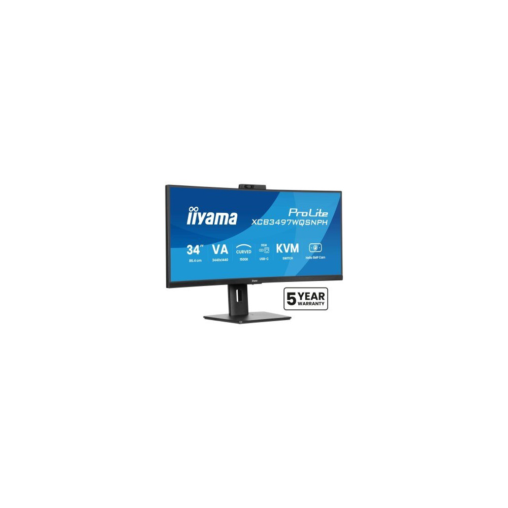 iiyama ProLite Monitor Curvo 34″ UWQHD VA USB-C