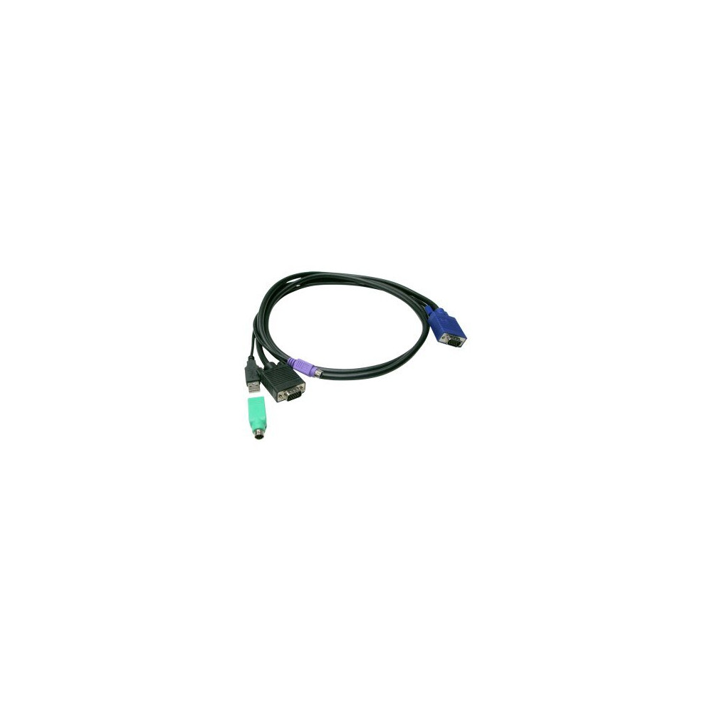 LevelOne ACC-3203 cavo per tastiera, video e mouse Nero 5 m