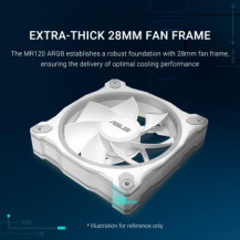 ASUS Prime MR120 Fan ARGB White 3in1 Case per computer Ventilatore 12 cm Bianco