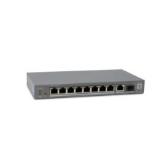 LevelOne Switch 10x FE GEP-1011 1xGE 1xGSFP 120W 8xPoE grau