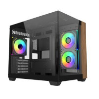 Cooler Master E481-KHNN-S00 Natural Wood Front Panel 70° Full-View Tempered Glass Supports up
