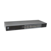 LevelOne GEU-2432 Non gestito Gigabit Ethernet (10/100/1000) 1U Grigio