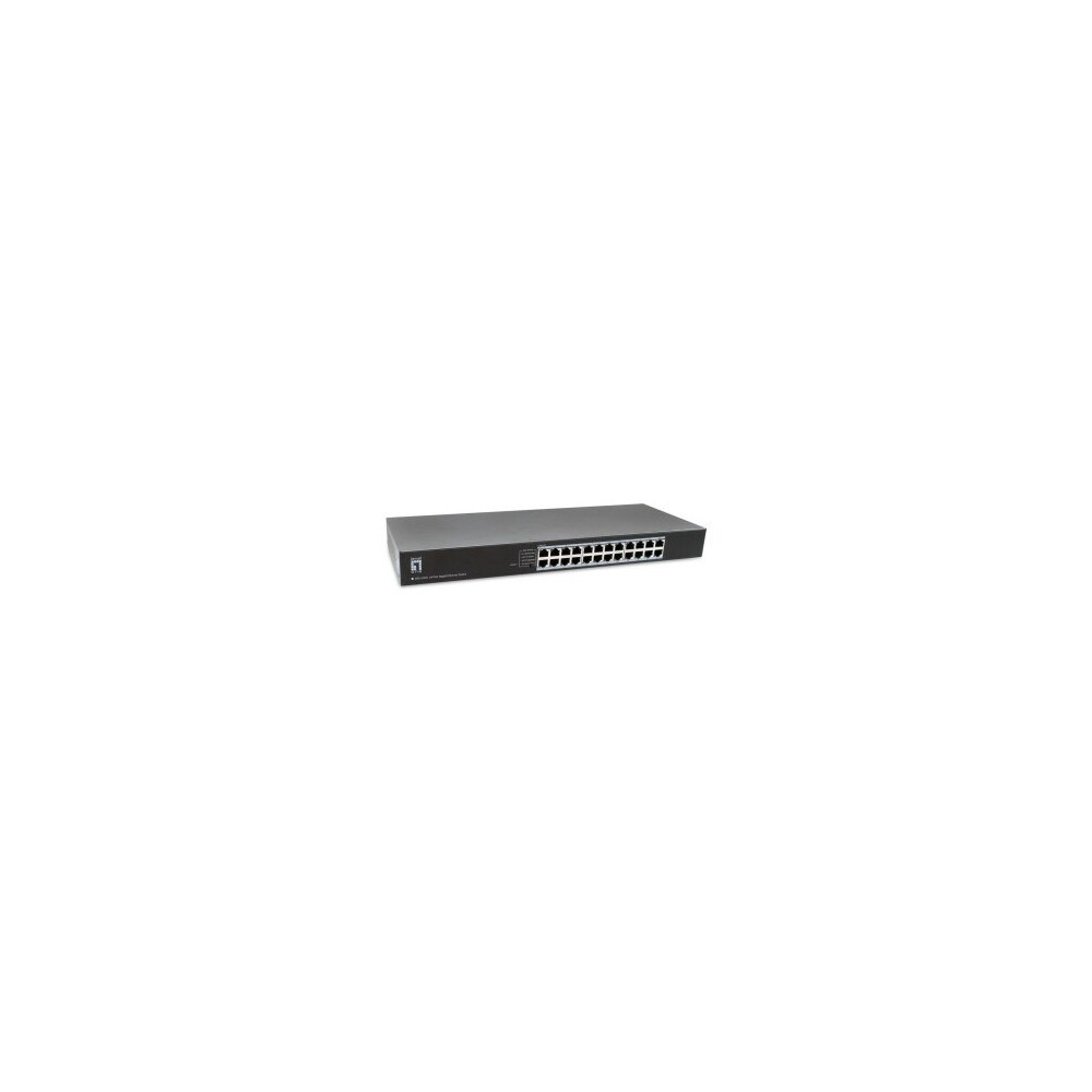 LevelOne GEU-2432 Non gestito Gigabit Ethernet (10/100/1000) 1U Grigio
