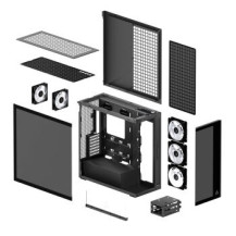 ARCTIC Xtender Black (Tinted Glass) Midi Tower Nero