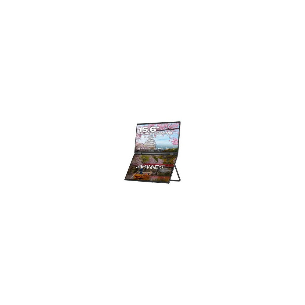 JAPANNEXT 39.6cm JN-DMD-IPS156F Dual-Monitor M-Touch FHD