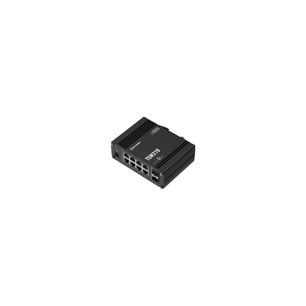 Teltonika TSW210 - Switch - unmanaged - 8 x 10/100/1000 + 2 x SFP