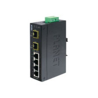 Planet IGS-620TF - Switch - unmanaged - 4 x 10/100/1000 + 2 x Gigabit SFP