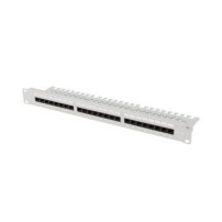 Lanberg Patch panel Lanberg 24 port 1U 19″ Kat.5e UTP su organizerem kablowym pilka