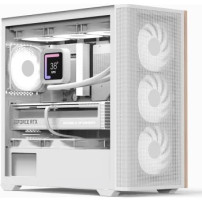 Aerocool D301A Mini Tower Bianco, Legno