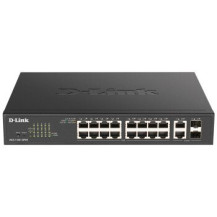 D-Link DGS-1100-18PV2 switch di rete Gestito L2 Gigabit Ethernet (10/100/1000) Supporto Power over Ethernet (PoE) 1U