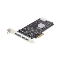 StarTech.com Scheda PCIe USB a 4 porte, USB 3.2 5Gbps, scheda di espansione PCI Express con 4 controller USB