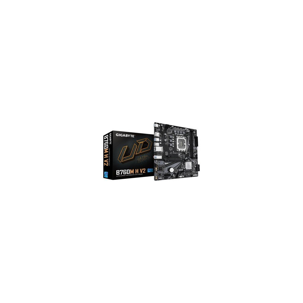 GIGABYTE B760M H V2 Scheda Madre - Supporta CPU Intel Core di 14ª generazione, VRM digitale a 5+1+1 fasi, fino a 8000MHz