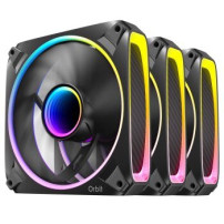 Antec Orbit 120 ARGB PWM Zwart set van 3